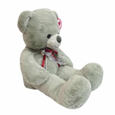 imagen 1 de oso de peluche smile gris 70cm