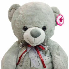 imagen 2 de oso de peluche smile gris 70cm