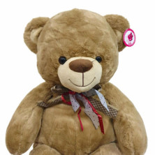 imagen 3 de oso de peluche smile marrón 80cm