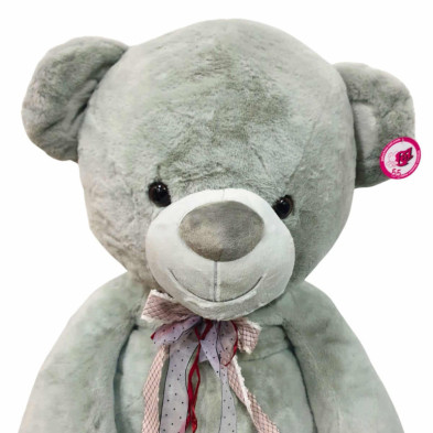 imagen 2 de oso de peluche smile gris 120cm