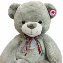 imagen 3 de oso de peluche smile gris 90cm