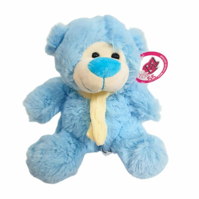 Imagen oso de peluche azul 20cm