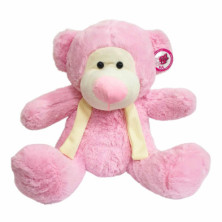 Imagen oso de peluche rosa 40cm