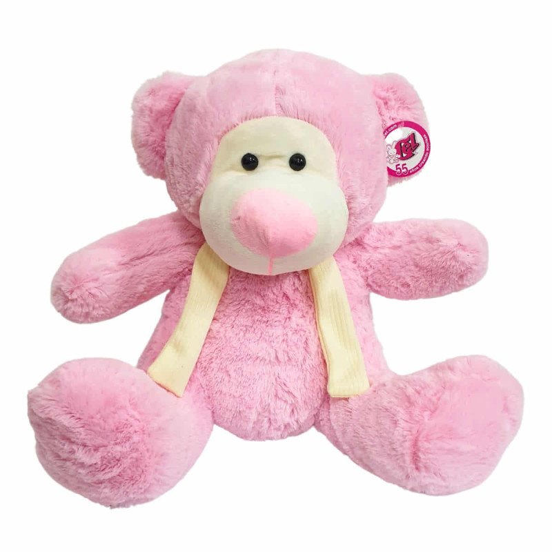 Imagen oso de peluche rosa 40cm Imagen oso de peluche rosa 40cm