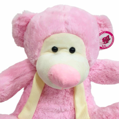 imagen 2 de oso de peluche rosa 40cm