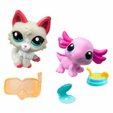 Imagen set 2 figuras littlest pet shop serie 1 (25-21)