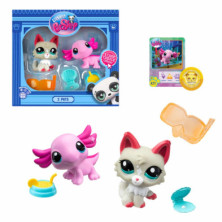 imagen 1 de set 2 figuras littlest pet shop serie 1 (25-21)