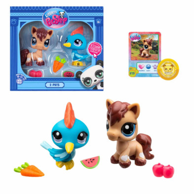 imagen 1 de set 2 figuras littlest pet shop serie 1 (19-23)