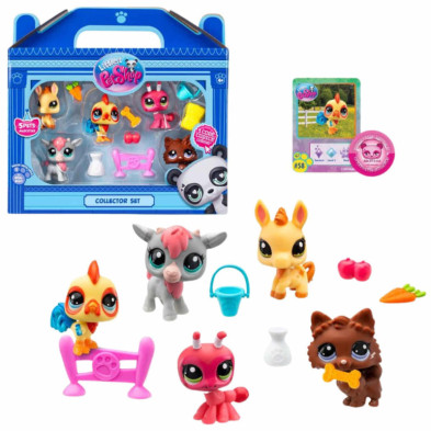 imagen 2 de pack de 5 figuras littlest pet shop