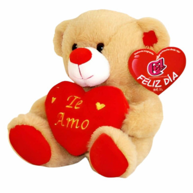 imagen 1 de oso de peluche marrón 17cm te amo