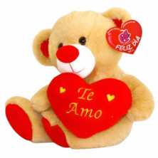 imagen 1 de oso de peluche marrón 23cm te amo