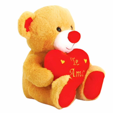 imagen 2 de oso de peluche marrón 23cm te amo