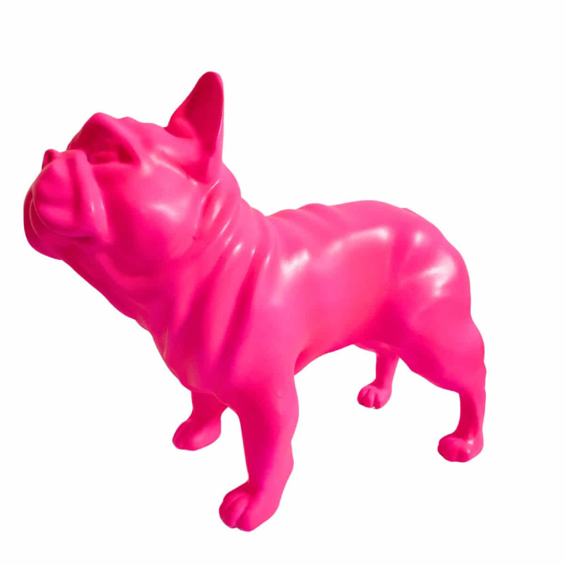 Imagen figura bulldog frances 30cm neon pink juliani Imagen figura bulldog frances 30cm neon pink juliani