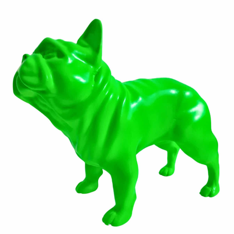 Imagen figura bulldog frances 22cm neon green juliani Imagen figura bulldog frances 22cm neon green juliani