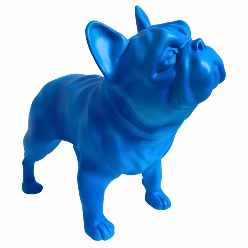 Imagen figura bulldog frances 30cm neon blue juliani Imagen figura bulldog frances 30cm neon blue juliani
