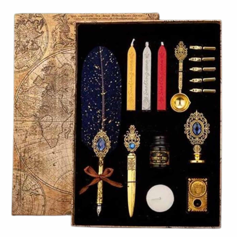 Imagen set pluma artist calligraphy premium pluma negra Imagen set pluma artist calligraphy premium pluma negra