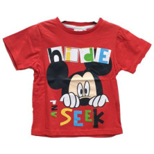 Imagen camiseta niño mickey roja