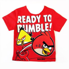 Imagen camiseta niño angry birds ready to rumble