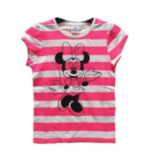 Imagen camiseta a rayas minnie rosa