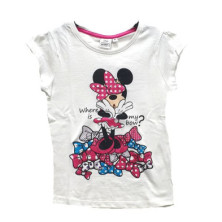 Imagen camiseta minnie blanca  8 años