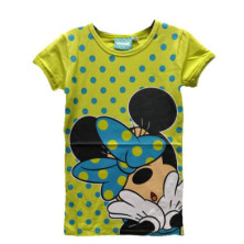 T-SHIRT DE BOLINHAS DA MINNIE AMARELO