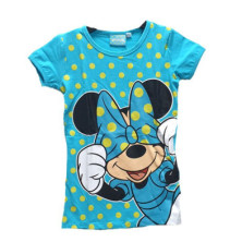 T-SHIRT DE BOLINHAS AZUIS DA MINNIE MOUSE