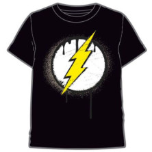 Imagen CAMISETA THE FLASH LOGO NEGRO