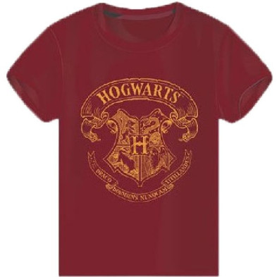 Imagen CAMISETA HARRY POTTER HOGWARTS ROJA TALLA L