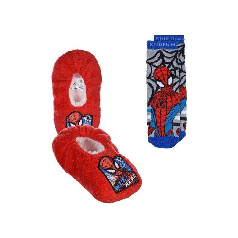 Imagen PACK PANTUFLAS Y CALCETINES CASA SPIDERMAN