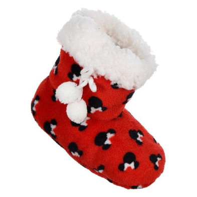 Imagen PANTUFLAS MINNIE MOUSE ALTAS ROJAS TOPOS Imagen PANTUFLAS MINNIE MOUSE ALTAS ROJAS TOPOS