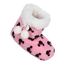 Imagen PANTUFLAS MINNIE MOUSE ALTAS ROSAS TOPOS