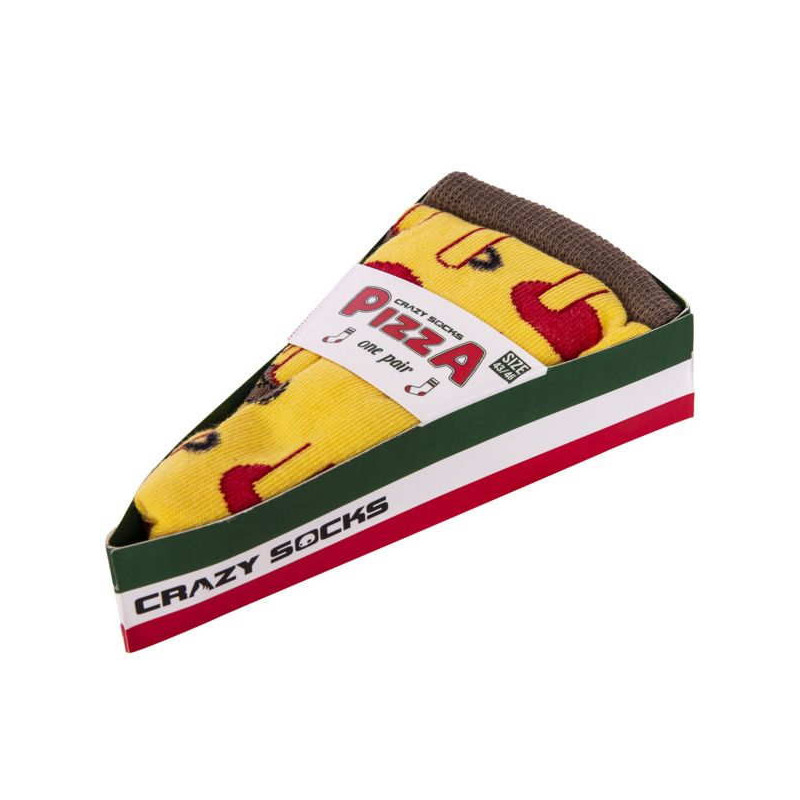 Imagen CALCETINES ADULTO PIZZA CRAZY SOCKS T. 43/46 Imagen CALCETINES ADULTO PIZZA CRAZY SOCKS T. 43/46