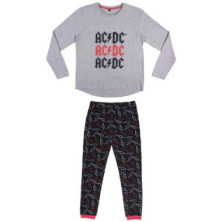 Imagen pijama largo single jersey acdc talla s