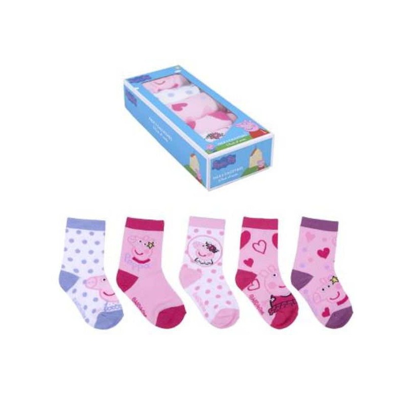 Imagen PACK CALCETINES 5 PIEZAS PEPPA PIG T 15/16