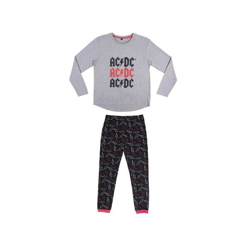 Imagen PIJAMA LARGO SINGLE JERSEY ACDC TALLA S