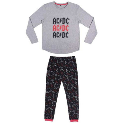 Imagen PIJAMA LARGO SINGLE JERSEY ACDC TALLA S