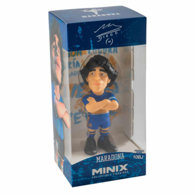 imagen 2 de figura minix maradona boca juniors 12 cm