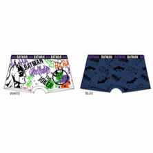 CONJUNTO 2 BOXERS BATMAN - BLANCO AZUL