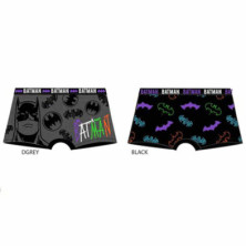 Imagen SET 2 BOXERS BATMAN 2/3 AÑOS - GRIS NEGRO