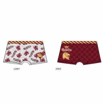 Imagen SET 2 BOXERS HARRY POTTER 6/8 AÑOS - GRIS ROJO