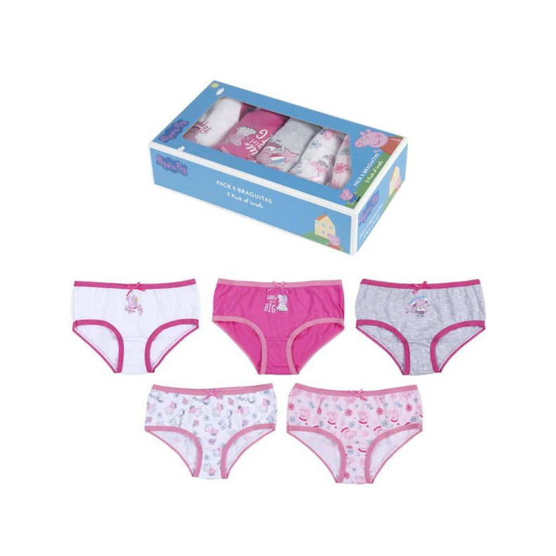 Imagen PACK BRAGUITAS 5 PIEZAS PEPPA PIG T. 03/04 Imagen PACK BRAGUITAS 5 PIEZAS PEPPA PIG T. 03/04