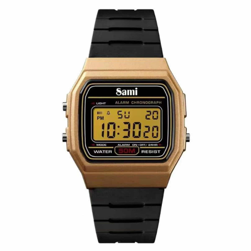 Imagen reloj vintage lcd dorado Imagen reloj vintage lcd dorado