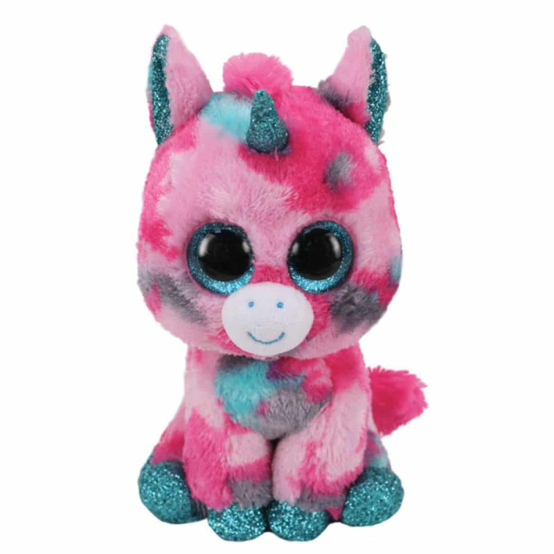 Imagen peluche beanie boos unicornio gumball pink 15cm t