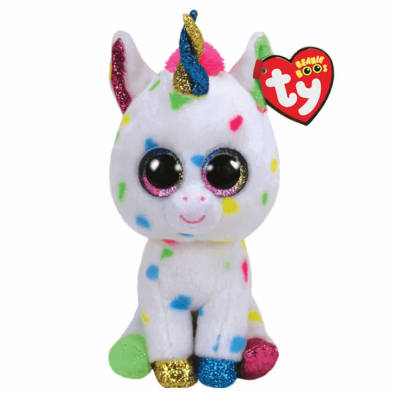 Imagen peluche beanie boos unicornio harmonie 15cm ty