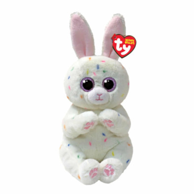 Imagen peluche beanie bellie conejo blanco meringue 15cm