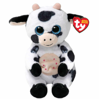 Imagen peluche beanie bellies vaca herdly 15cm ty