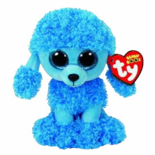 PELUCHE BEANIE BOOS MANDY AZUL POODLE 15CM TY