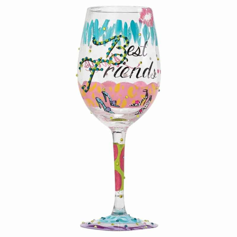 Imagen copa de vino best friends always lolita Imagen copa de vino best friends always lolita