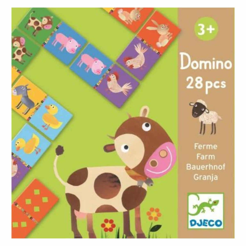 Imagen juego educativo domino granja djeco Imagen juego educativo domino granja djeco