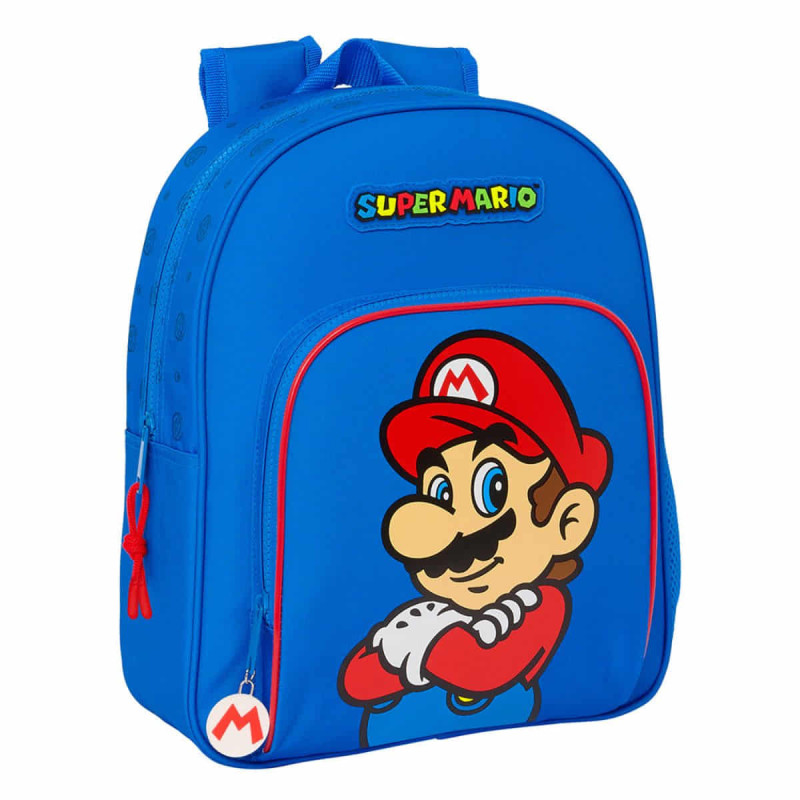 Imagen mochila super mario play 34cm adaptable